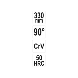 YATO Kliešte s ohnutým hrotom 90° 330 mm CrV