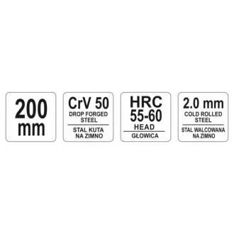 YATO Kliešte 200 mm