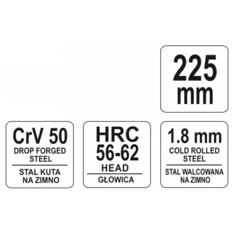 YATO Rabitzové kliešte 225 mm