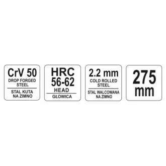 YATO Pinceta na pletivo 275 mm