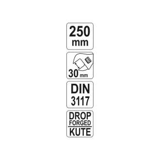 YATO Nastaviteľný vidličkový kľúč 0-29 / 250 mm
