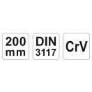 YATO Nastaviteľný vidličkový kľúč 0-32 / 210 mm CrV