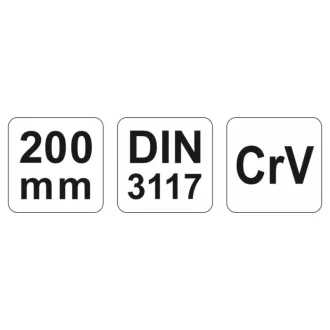 YATO Nastaviteľný vidličkový kľúč 0-32 / 210 mm CrV