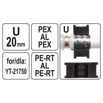   YATO Krimpovací vložka YT-21750 pre krimpovačku U-typ 20 mm