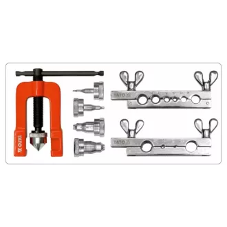   YATO Sada prírub pre 7-dielnu brzdovú a hydraulickú rúrku (3-19 mm)