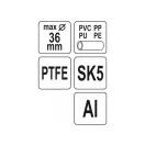 YATO Nôž na rezanie rúr 36 mm PVC