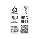 YATO Nožnice na rúrky (PVC) Max d=63 mm