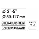 YATO Potrubný rezač s valčekom 50-127 mm (medený-alu-plastový)