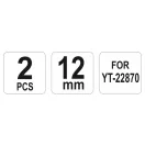 YATO Náhradná páska pre hydraulickú rezačku betonárskej výstuže YT-22870 (2 ks)