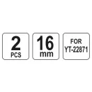 YATO Náhradný pás pre hydraulickú rezačku betonárskej výstuže YT-22871 (2 ks)