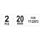 YATO Náhradný pás pre hydraulickú rezačku betonárskej výstuže YT-22872 (2 ks)