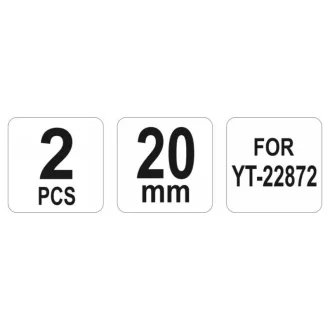   YATO Náhradný pás pre hydraulickú rezačku betonárskej výstuže YT-22872 (2 ks)
