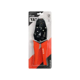   YATO Kliešte na lisovanie káblov s ratlou 230 mm/0,5-6,0 mm2