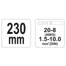 YATO Kliešte na krimpovanie 230 mm/1,5-10 mm2