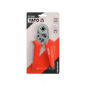 YATO Krimpovacie kliešte 180 mm/0,2-6,0 mm2