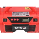 YATO Batériový kompresor 11 bar 18 V (1 x 3,0 Ah batéria + nabíjačka) + 12 V zapaľovač cigariet