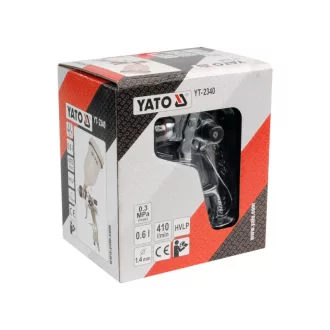   YATO striekacia pištoľ s horným zásobníkom 600 ml 1,4 mm HVLP
