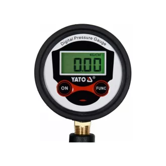 Vzduchová pištoľ YATO s LCD tlakomerom 1/4"