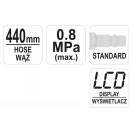 Vzduchová pištoľ YATO s LCD tlakomerom 1/4"