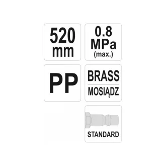 Ofukovacia pištoľ YATO s dlhou rukoväťou 520 mm