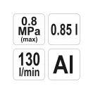 YATO Olejová pištoľ s dolným zásobníkom 850 ml kovová
