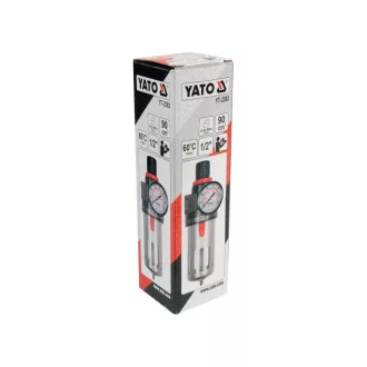   YATO Pneumatický vzduchový filter s regulátorom tlaku 1/2"