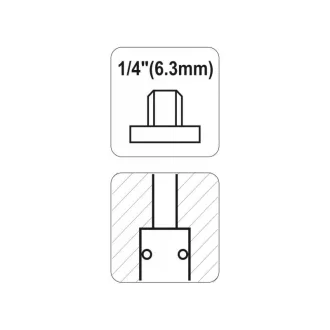 YATO Pneumatický rýchlospojka 1/4" závit