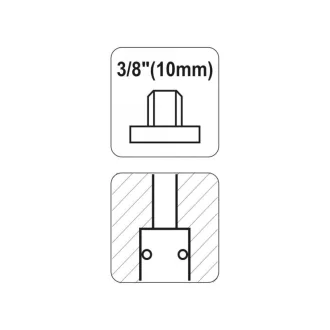 YATO Pneumatická rýchlospojka 3/8" závit