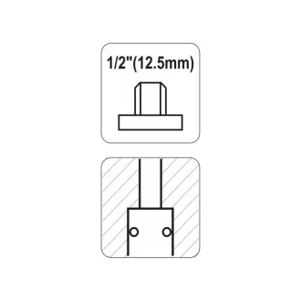 YATO Pneumatická rýchlospojka 1/2" závit