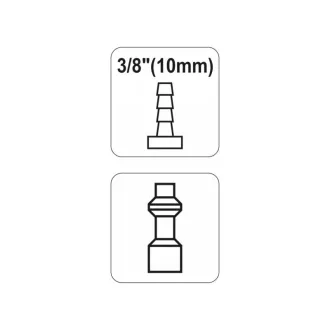 YATO koncovka hadice 3/8" potrubná spojka