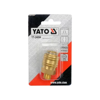 YATO Pneumatický rýchlospojka 1/4" mosadz