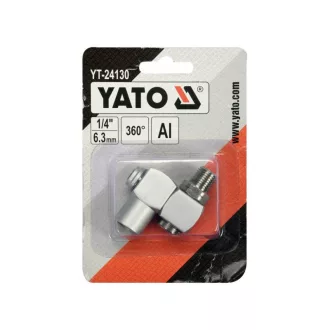   YATO Pneumatický konektor 1/4" možno otáčať o 360 stupňov