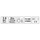 YATO Pneumatická hadica 3/8" 8,0 mm x 20 m