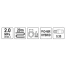 YATO Pneumatická hadica 1/2" 12,5 mm x 20 m