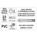 YATO Automatický navijak pneumatických hadíc 8 mm x 10 m