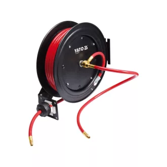   YATO Automatický pneumatický hadicový bubon 9,5 mm x 20 m kov