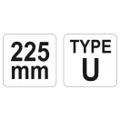 YATO U-tvarované samouzamykacie kliešte 225 mm