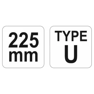 YATO U-tvarované samouzamykacie kliešte 225 mm