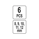 Sada kľúčov YATO faucet 6 dielov