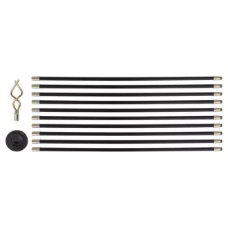   YATO sada na čistenie rúr 12 dielov 9,2 m/20 mm (flexibilná tyč 10x93,2 cm)