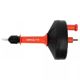   Špirálu na čistenie rúr YATO je možné pripojiť k vŕtačke 6 m