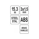 YATO Káblový pás 15,3 m kov