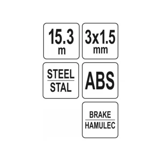 YATO Káblový pás 15,3 m kov