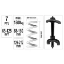 Navíjač pružiny YATO Macpherson s vymeniteľnými čeľusťami