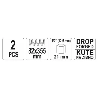 YATO napínač pružiny 82 x 355 (2 ks)