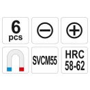 Sada skrutkovačov YATO 6 kusov SVCM55