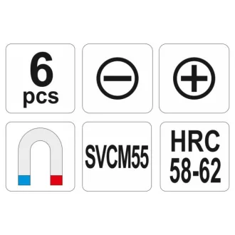 Sada skrutkovačov YATO 6 kusov SVCM55