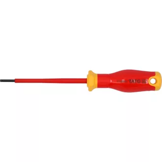   YATO Skrutkovač plochý 3 x 100 mm, izolovaný do 1000 V, tenký dizajn