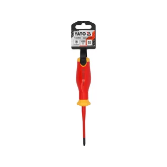   YATO Skrutkovač PZ1 x 80 mm s izoláciou do 1000 V, tenký dizajn