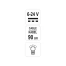 YATO Autoelektrický tester 6-24V
